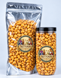 Nutgaon Salted Corn Nuts in a transparent pouch and jar
