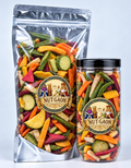 Nutgaon Vegetable Mix Masala in a transparent pouch and jar