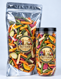 Nutgaon Vegetable Plain in a transparent pouch and jar